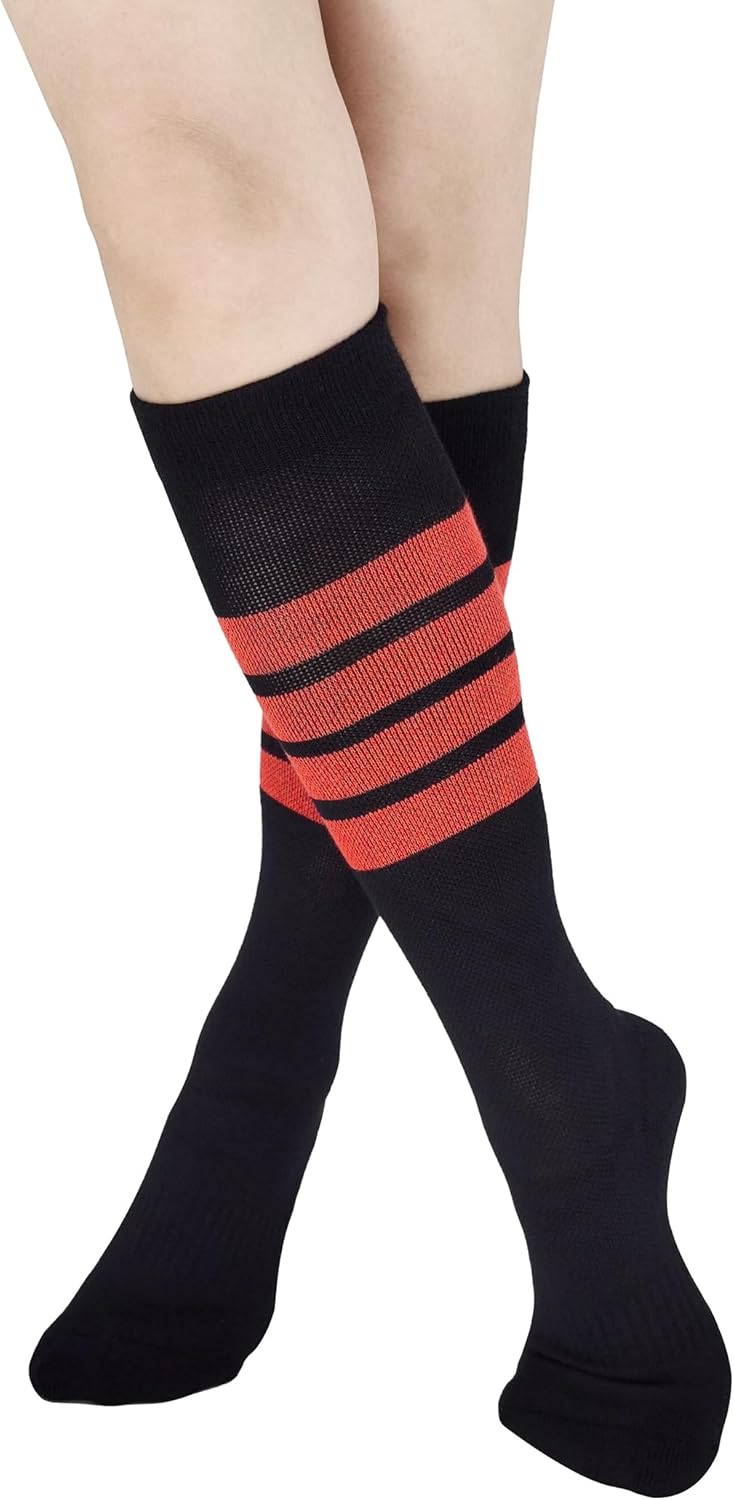 Women's Cushioned Odor Control Compression Knee High/Low Cut Non Slip Gel Grips Yoga Pilate Barre Dance Socks