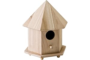 Plaid Enterprises, Inc. Wood Surface Crafting Birdhouse - Gazebo, Brown