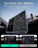 Vista 4 de ESR Protector de pantalla de vidrio templado para Tesla Model 3 Highland (2024), película de vidrio mate con kit de alineación, resistente a