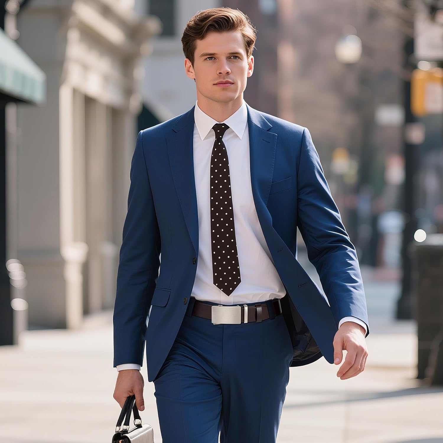 Mens Leather Belt, Ratchet Belts for Men Full Grain Leather Handmade, 100% Italian Top Genuine Leather Dress Belt - Image 8