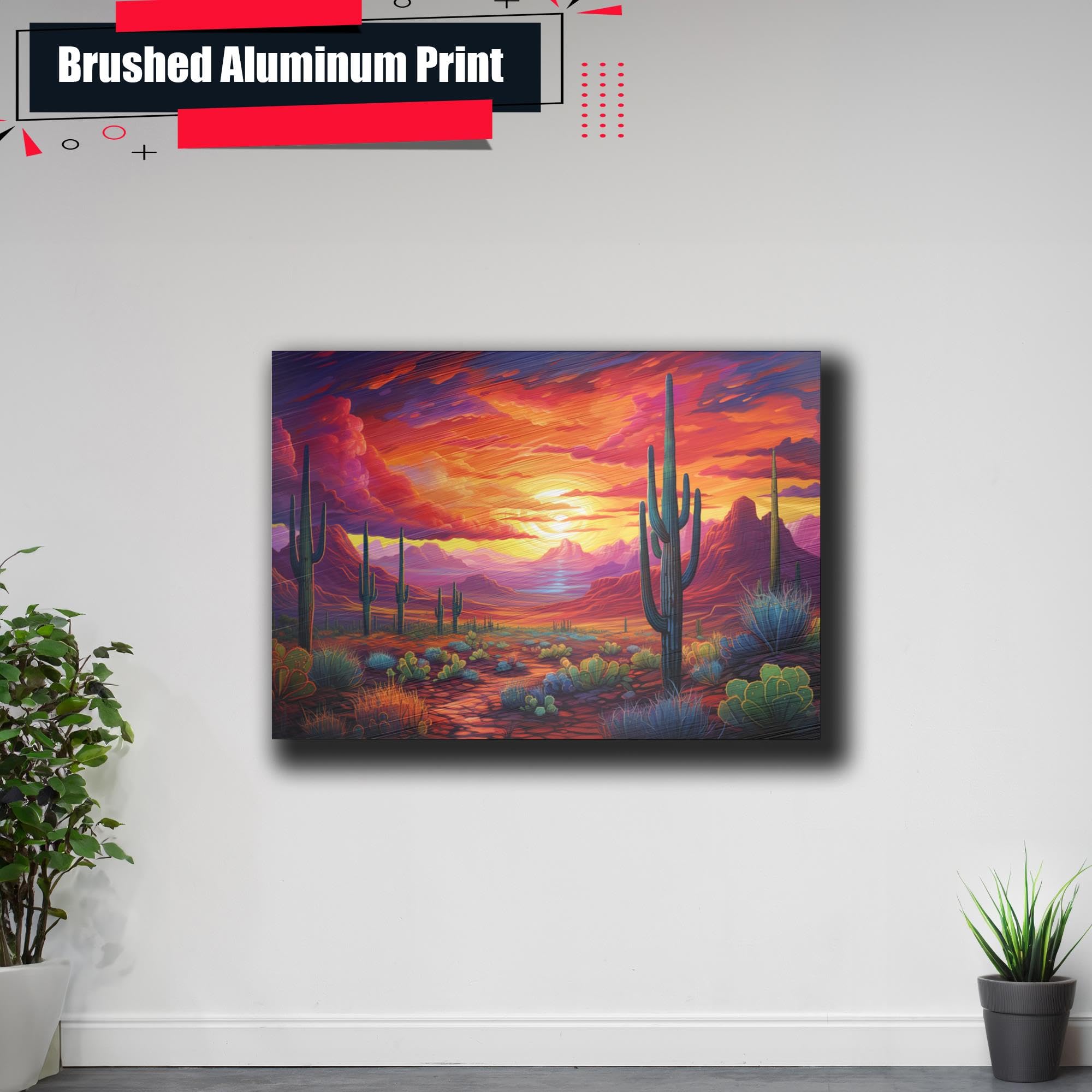 Amazon.com: Colorful Desert Scene poster Print, Southwest Art