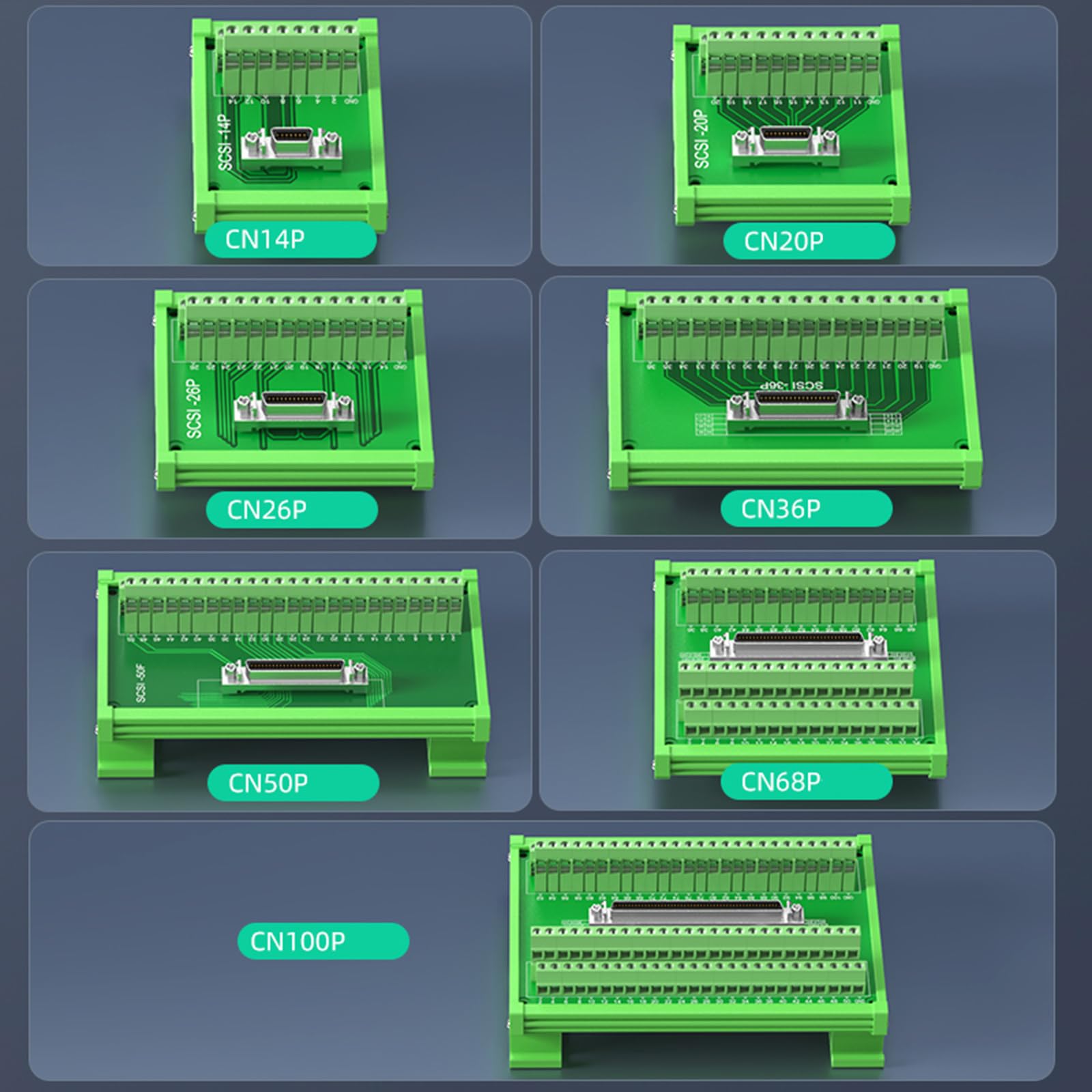 Connecteurs SCSI 14P à 100P interfaces femelles optionnelles pour lecteur de bande et scanners