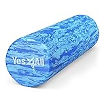Yes4All EVA Firm Foam Roller for Back - Round Roller for Exercise, Yoga & Pilates 12/18/24/36 inch
