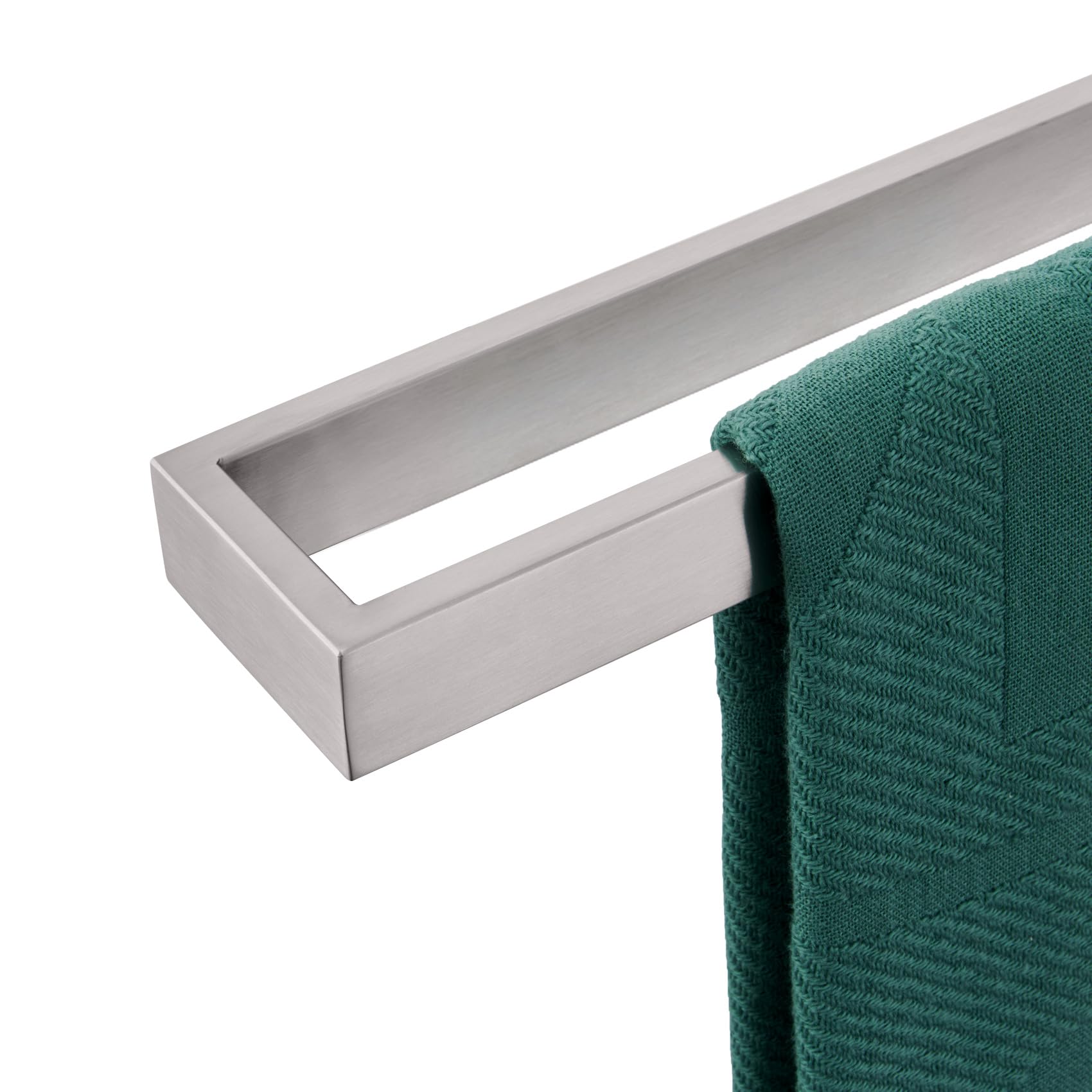KOKOSIRI Towel Bar Brushed Nickel Bath Towel Hanger Holder 20-Inch Kitchen Rack Stainless Steel for Bathroom Hardware Wall Mount, 1 Pack B4008BR-L20