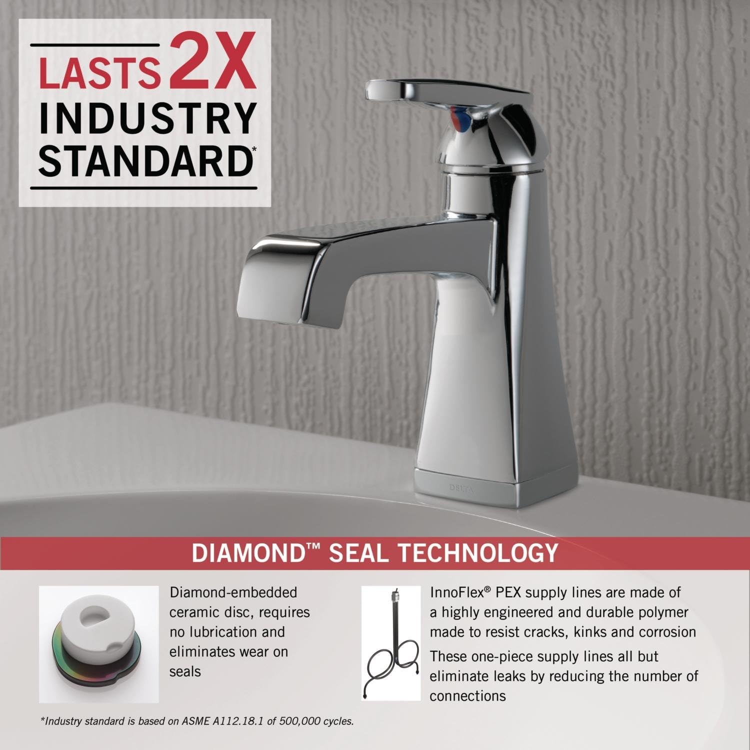 Gеt Chеар Prісе Delta Faucet Ashlyn Single Hole Bathroom Faucet, Single Handle Bathroom Faucet Chrome, Bathroom Sink Faucet, Diamond Seal Technology, Drain Assembly, Chrome 564-MPU-DST