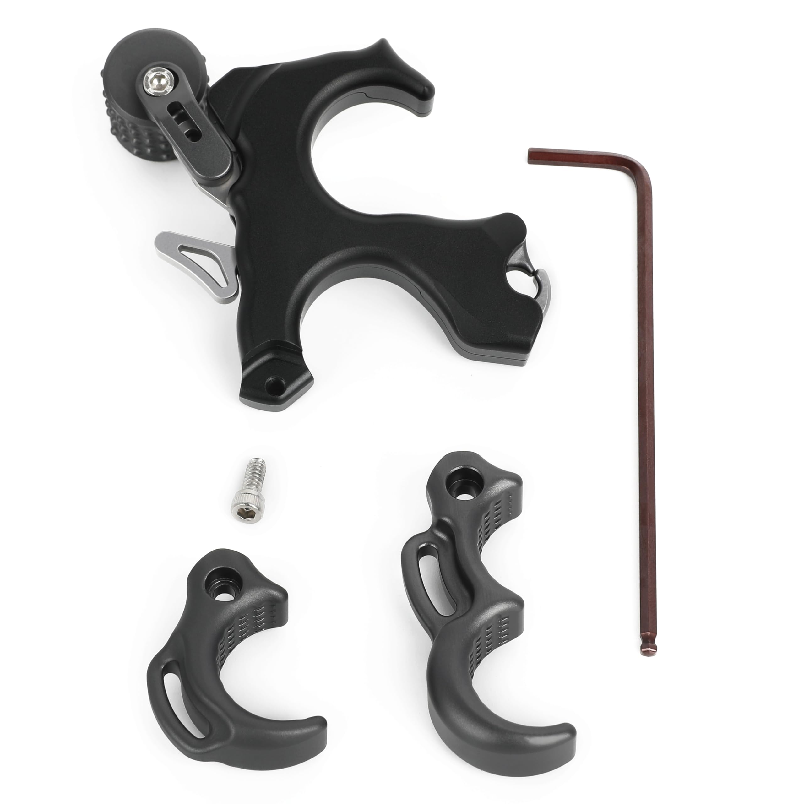 wolfman Tiro con L'Arco Dispositivo di Sgancio Manuale a Pollice per Arco Compound 3 o 4 Dita Accessori per Caccia con L'Arco