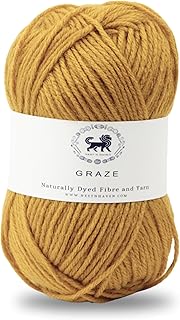 NESTNHAVEN Acrowools Graze Hand Knitting And Crochet Yarn. Pack Of 1 Ball - 100Gms. Shade No - Nnhg005 (Camel), Yellow