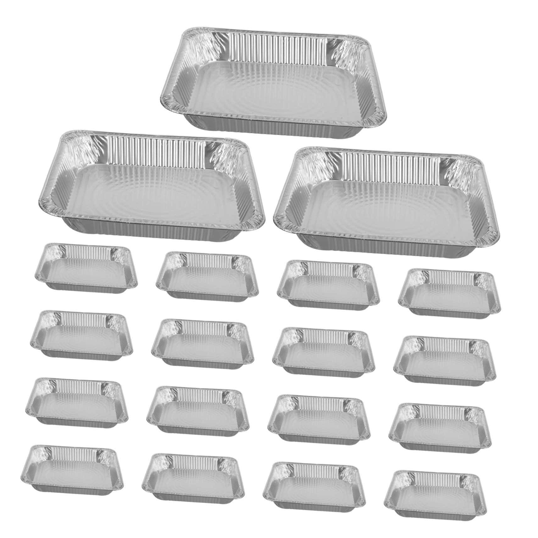 ULTECHNOVO 30pièces Moules à Pâtisserie Aluminium Jetables Moules Aluminium Pour Cuisson Polyvalents