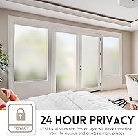 Vista 13 de KESPEN Película para Ventanas de Una Vía Privacidad Diurna Adherencia Estática Control de Calor Tinte de Vidrio para Ventanas Película Espejo