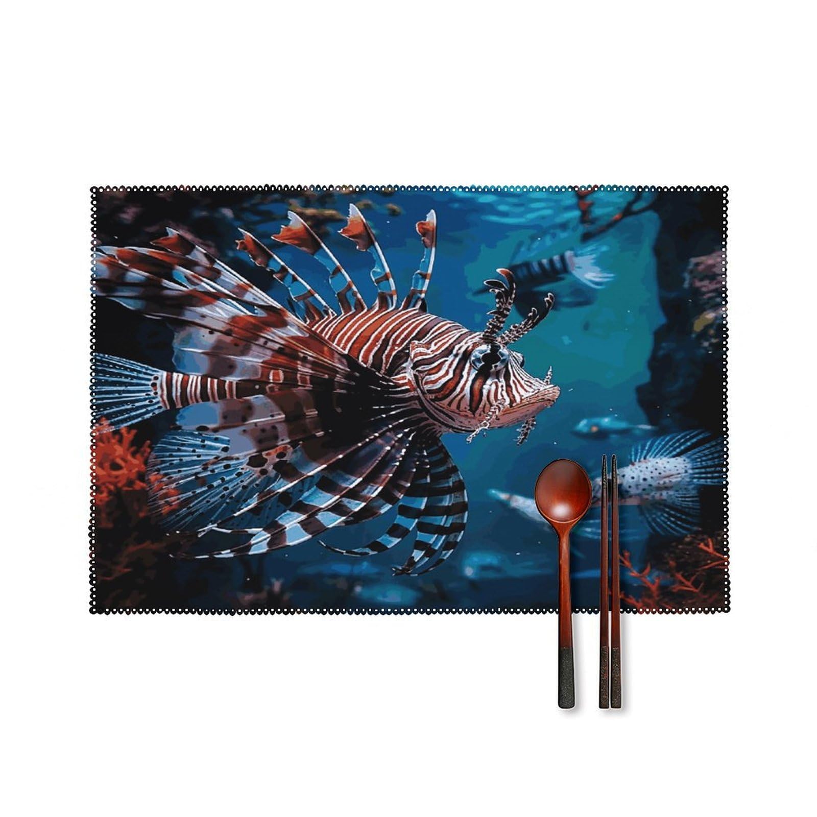 Fodpand Style Fish In Fish Tank Placemats Set Of 4 Place Mats Table Mats