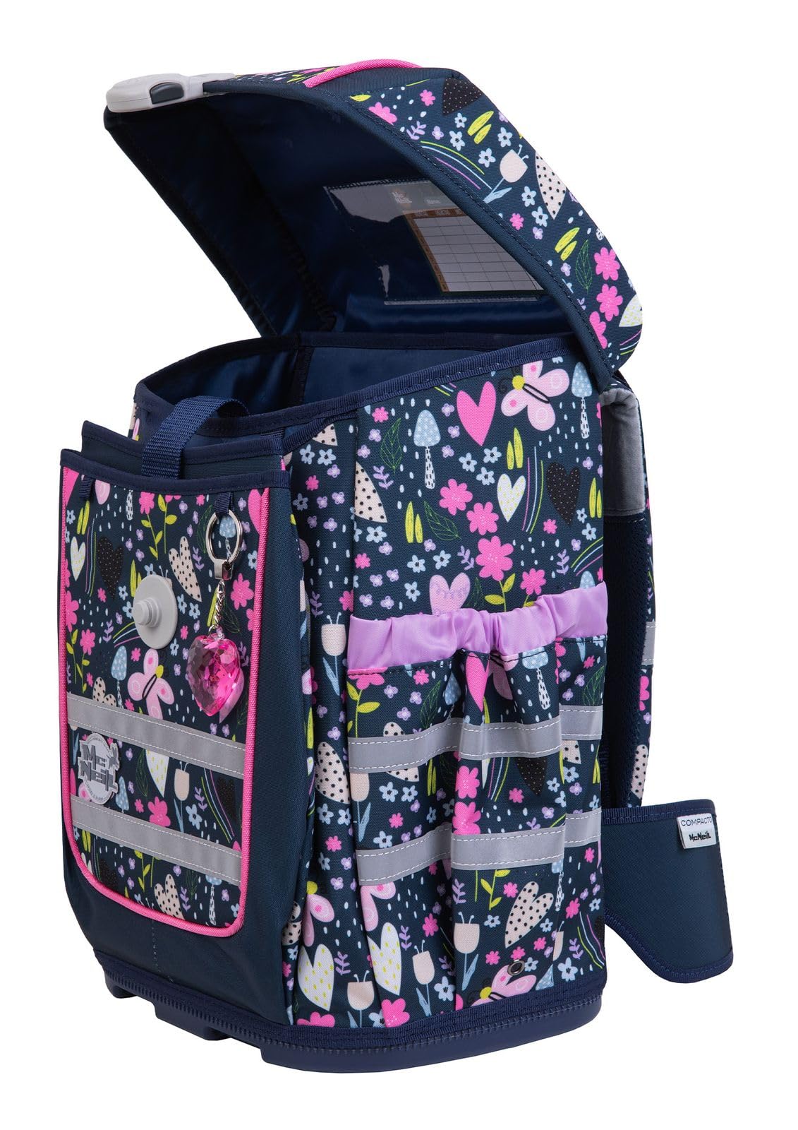 McNeill Schulranzen-Set ERGO COMPACTO IN THE GARDEN 5-teilig, ab 1. Klasse