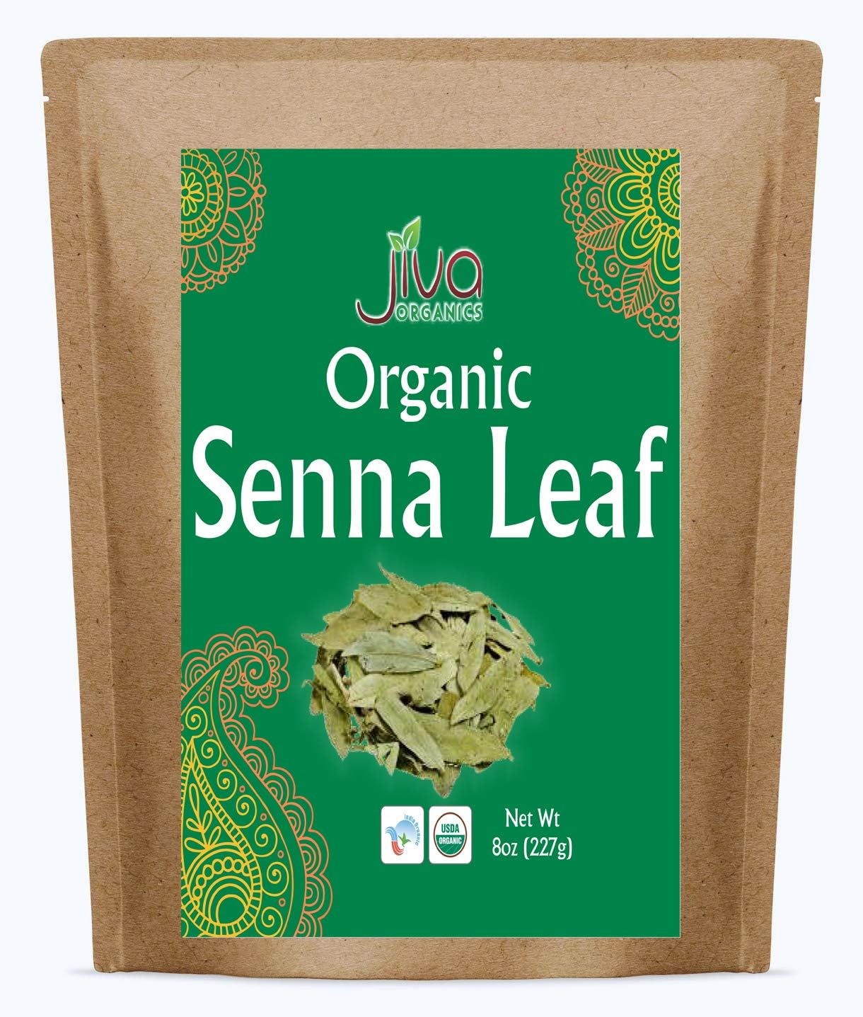 Organic Senna Leaf 8 Ounce Bulk Bag - Cut & Sifted Tea - Non-GMO - Senna Alexandrina, Folium Sennae