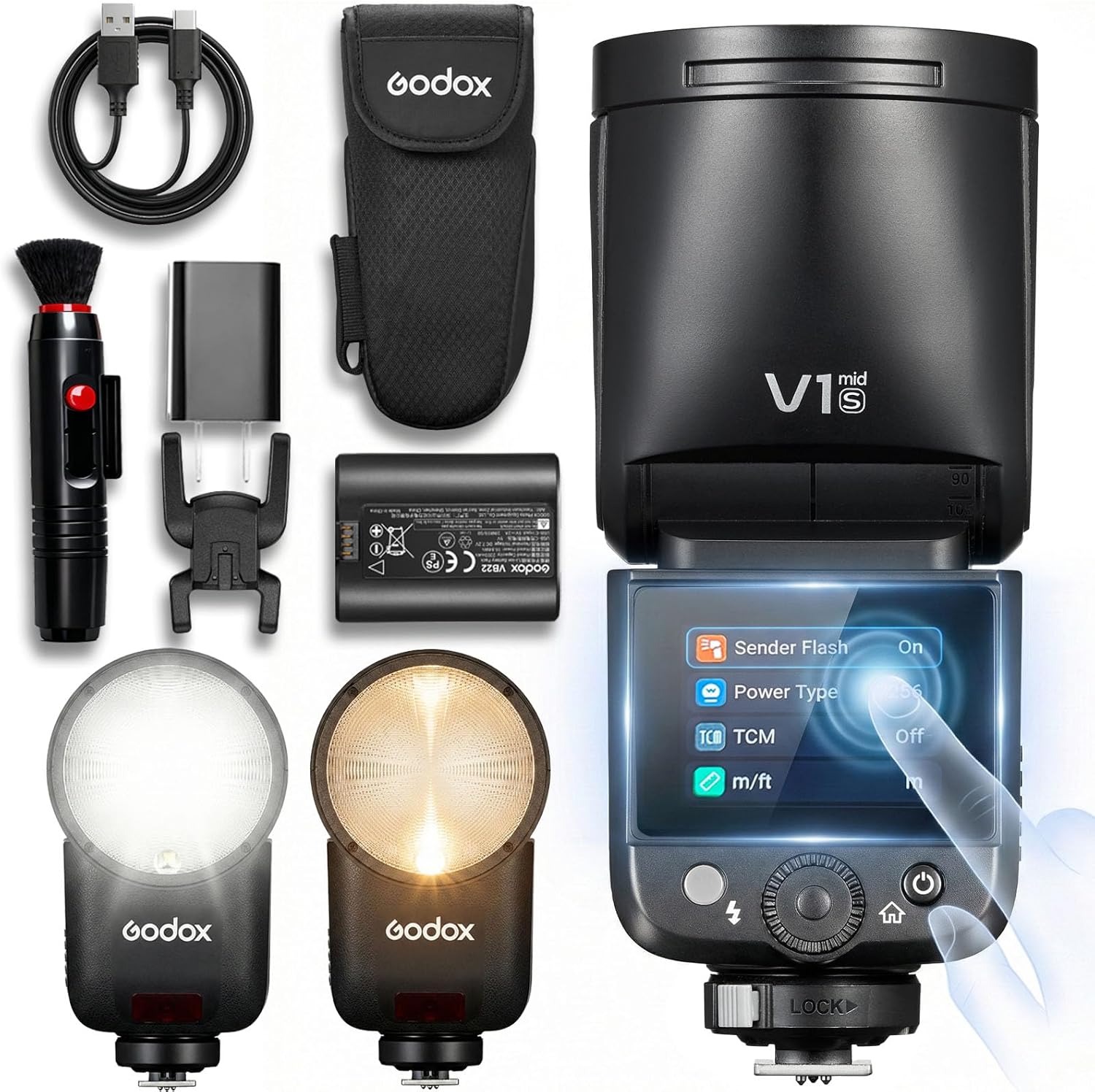 Godox V1 MID S — The Ultimate Lightweight Travel Round-Head