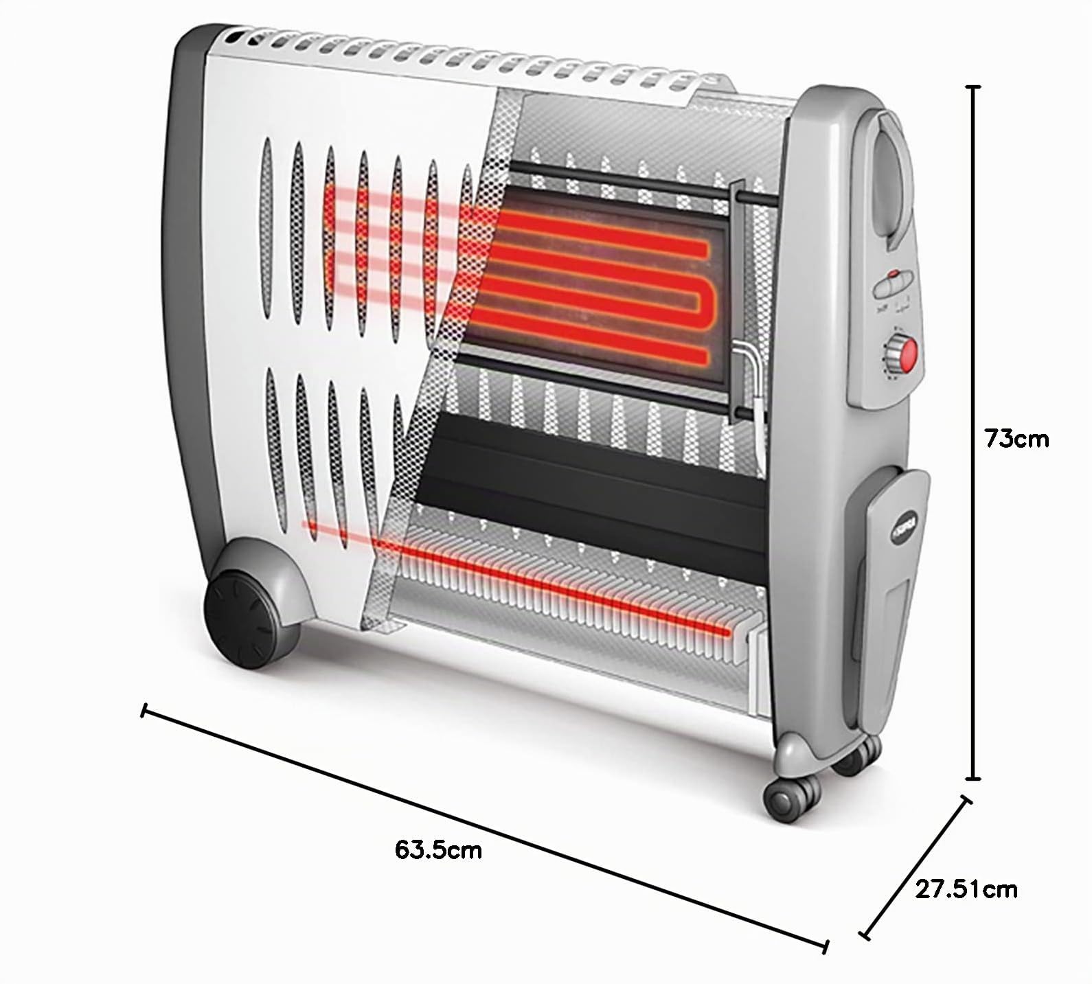 Supra CEARAMINO1503 Radiateur Salle de Bain Thermostat Céramique 1500 W