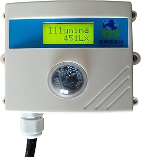 Anncus Illumination Transmitter Illumination Sensor 0~200 Klux 0~200 000 RS485 High Range Light Transmitter - (Color: Indicator 1 ch Alarm)