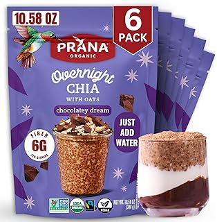 Prana Organic Overnight Chia with Oats Chocolatey Dream | Rich in Fiber ...