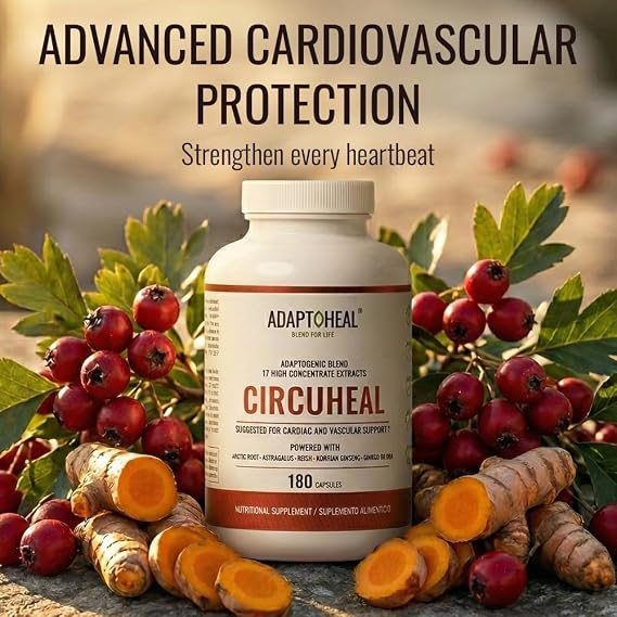ADAPTOHEAL Performance & Vitality Pack: Energyheal + Circuheal + Immunheal + Magnesium Complex Support for Natural Energy, Circulation, Immune Defense & Relaxation