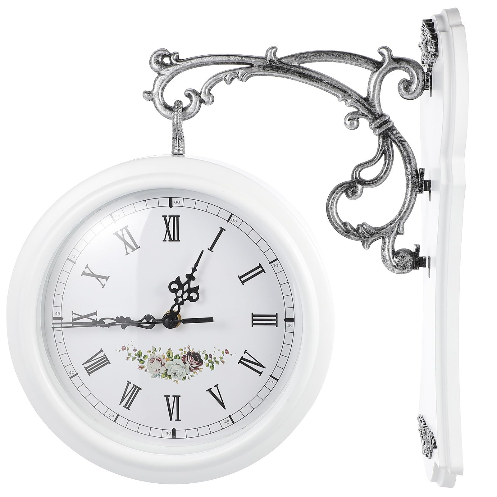 Horloge murale rotative lisible pour décoration de salon raffiné
