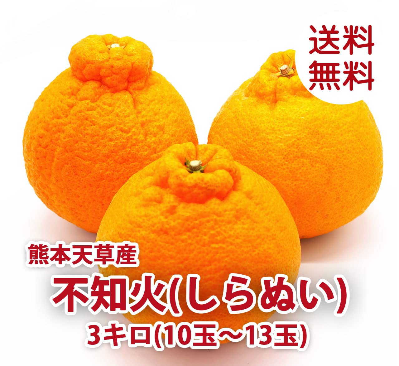 Amazon.co.jp: 熊本天草産 不知火（しらぬい）3キロ（10玉～13玉