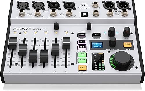 Miniatura 2 de Behringer Mezclador de audio USB digital de 8 entradas FLOW 8 con Bluetooth
