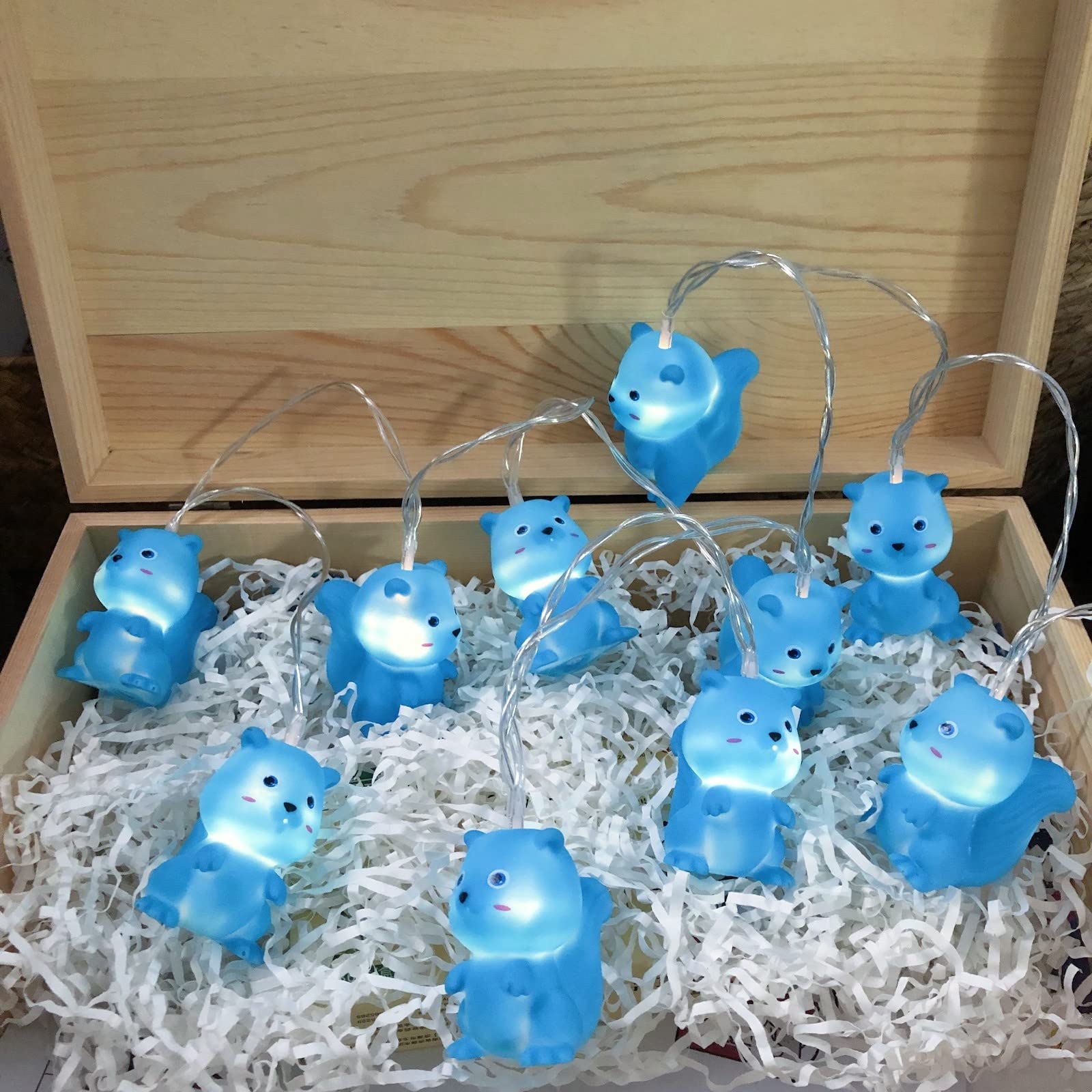 Impress Life Guirlande Lumineuse Décorative En Forme D'écureuil - Alimentée Par Piles - 3 M - 40 LED Avec Télécommande - Pour L'hiver, Noël, Fête à La Maison, Automne, Mariage En Forêt