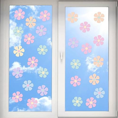 Miniatura 12 de Henoyso 60 piezas de decoraciones de fiesta de estilo retro con margaritas de los años 60, 70, 80, recortes de papel hippie para fiestas de Groovy