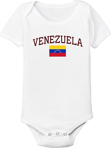 nobrand Venezuela - Body de fútbol para bebés, niñas y niños, con nombre y número personalizados