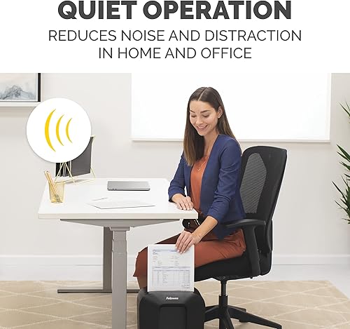 Miniatura 10 de Fellowes Powershred LX70-DB - Trituradora de papel doméstico de corte cruzado de 11 hojas para oficina en casa