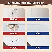 Vista 4 de Relleno de Madera, Masilla de Madera Pintable de 6.15 oz, Fácil de Lijar, Resistente al Encogimiento y a las Grietas, Reparación Rápida para Blanco