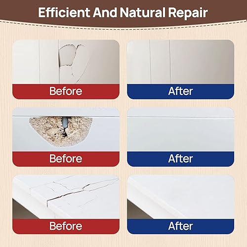 Miniatura 4 de Relleno de Madera, Masilla de Madera Pintable de 6.15 oz, Fácil de Lijar, Resistente al Encogimiento y a las Grietas, Reparación Rápida para