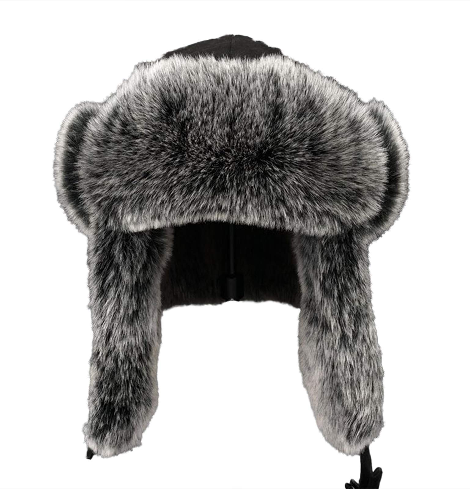 Insun Unisex Fliegermütze Wildleder Winddicht Trappermütze Warme Kunstfell Russische Mütze