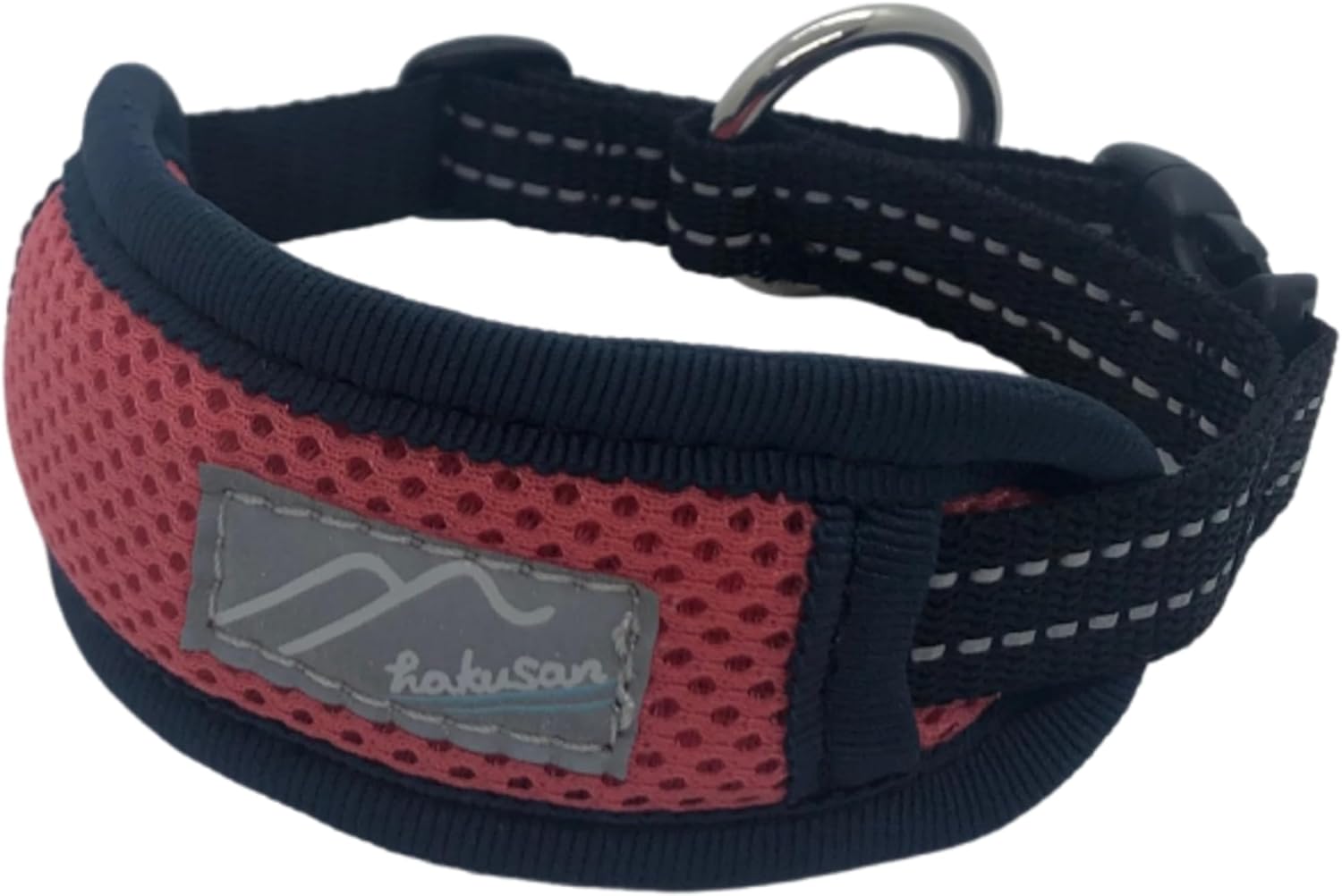 Hakusan Gentle-Fit Soft Dog Collar (Pink (Without Velcro), L)