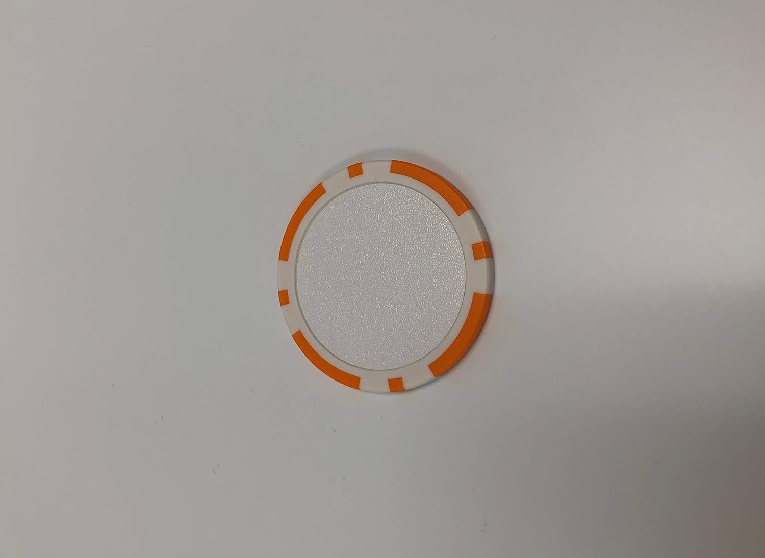 Clay Poker Chips - Orange (100 Count)