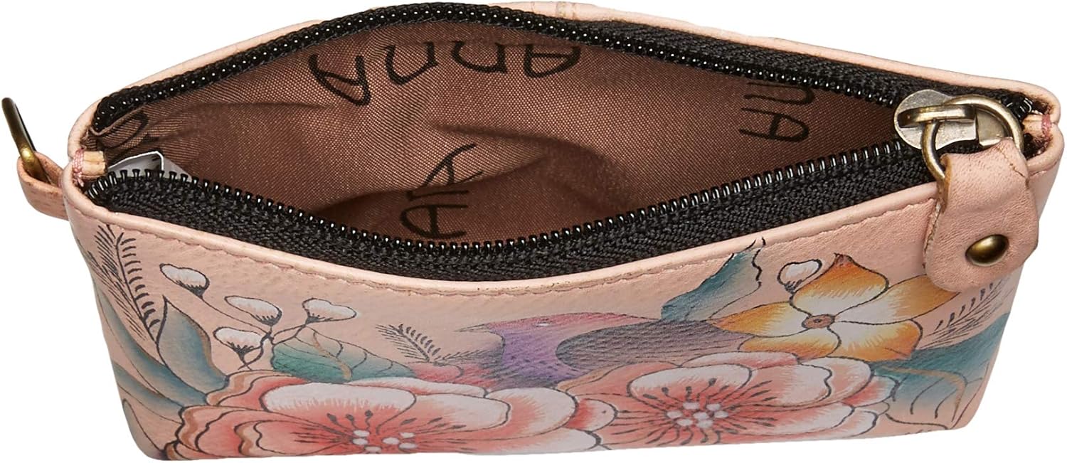 Anna by Anuschka Women's Hand Painted Leather Coin Pouch Purse