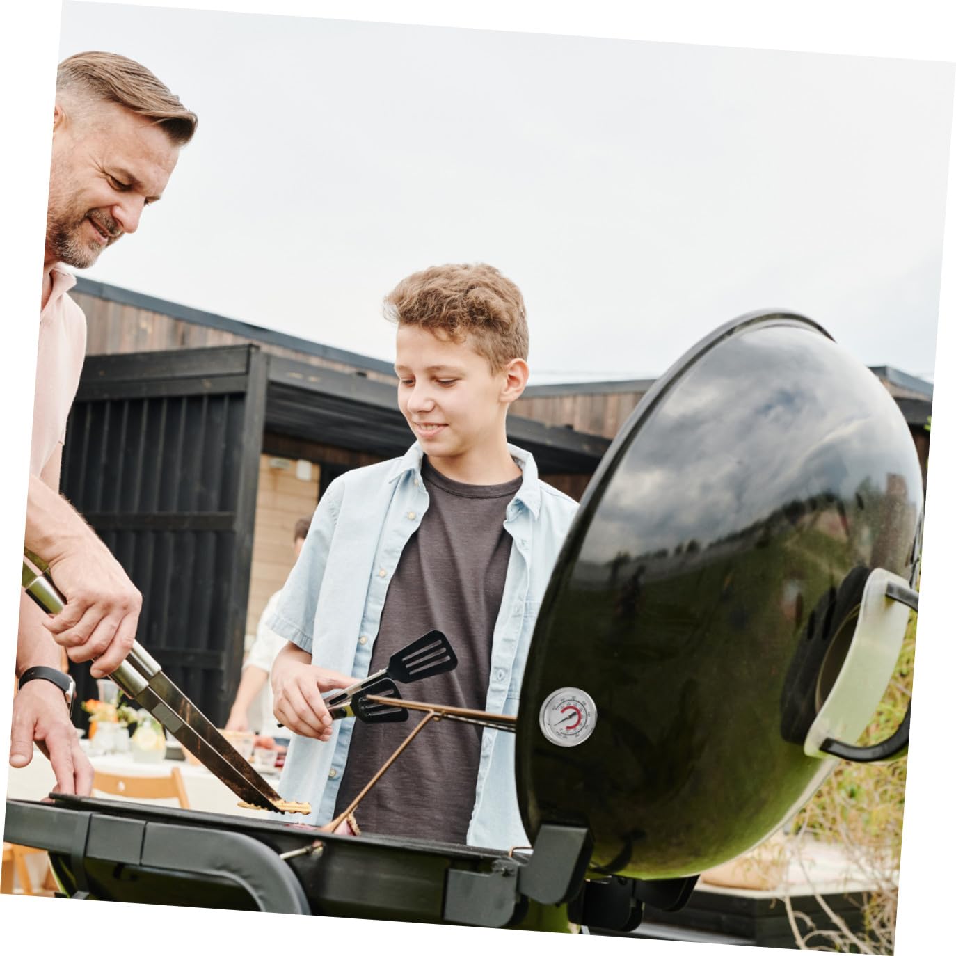 INOOMP 5pezzi Termometro Da Bbq Con Indicatore Di Temperatura Bimetallico Per Grill e Forno Misuratore Per Cottura Precisa Strumento Per Cucina Casalinga e Ristoranti Facile Lettura e