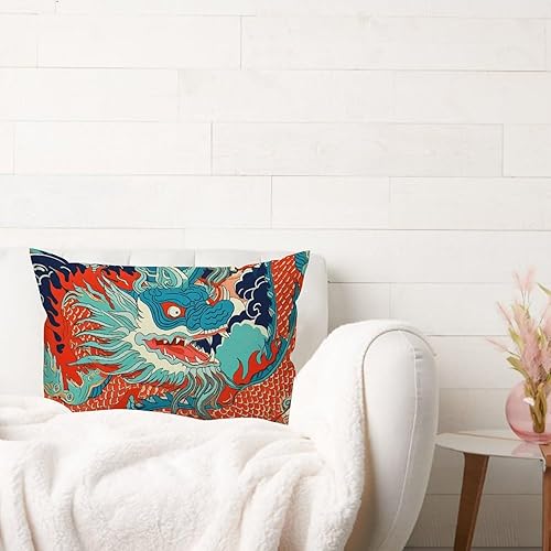 Vista 137 de ArogGeld Chinoiserie - Funda de cojín con estampado de leopardo y guepardo fucsia, con manchas de animales de vaca, color rosa oscuro, decoración