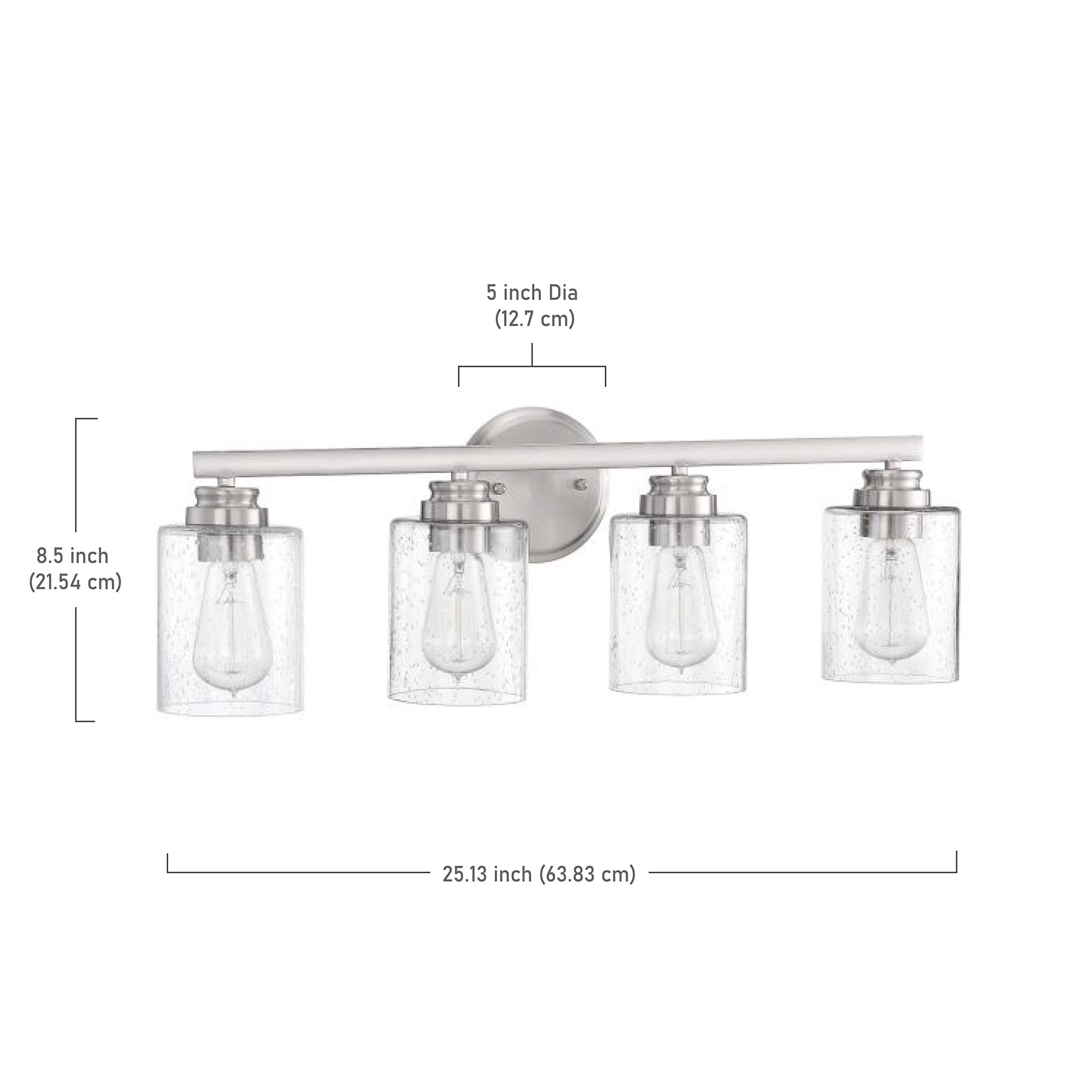 Galaxy USACraftmade 41904BNKCS 4Light Watts, Clear Polished Lighting