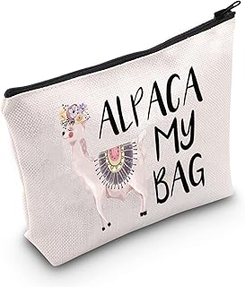 Alpaca Bag Llama Gift Alpaca My Bag Travel Makeup Bag Toiletry Bags For Llama Animal Lovers Alpaca Pet Owner Gift Llama Mom Aunt Gift (Alpaca Bag)