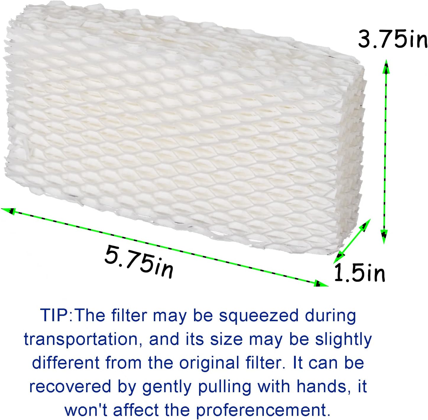 HIFROM 10Pack Humidifier Wick Filter Replacement WF813 Compatible with ReliOn RCM-832 RCM-832N ProCare PCCM-832N PCCM-840 Duracraft DH-830 Equate EQWF813 Cool Mist Humidifier Filter -