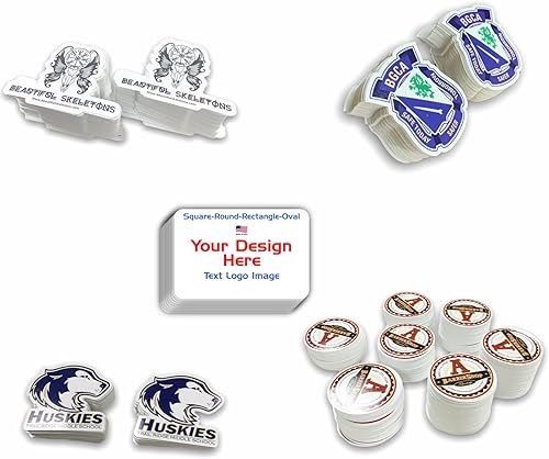 Miniatura 15 de avgrafx 1.5 Inches Custom Sticker Personalized Labels Waterproof Dishwasher Safe Made USA, Custom Labels Business or Image Personalize Your Business