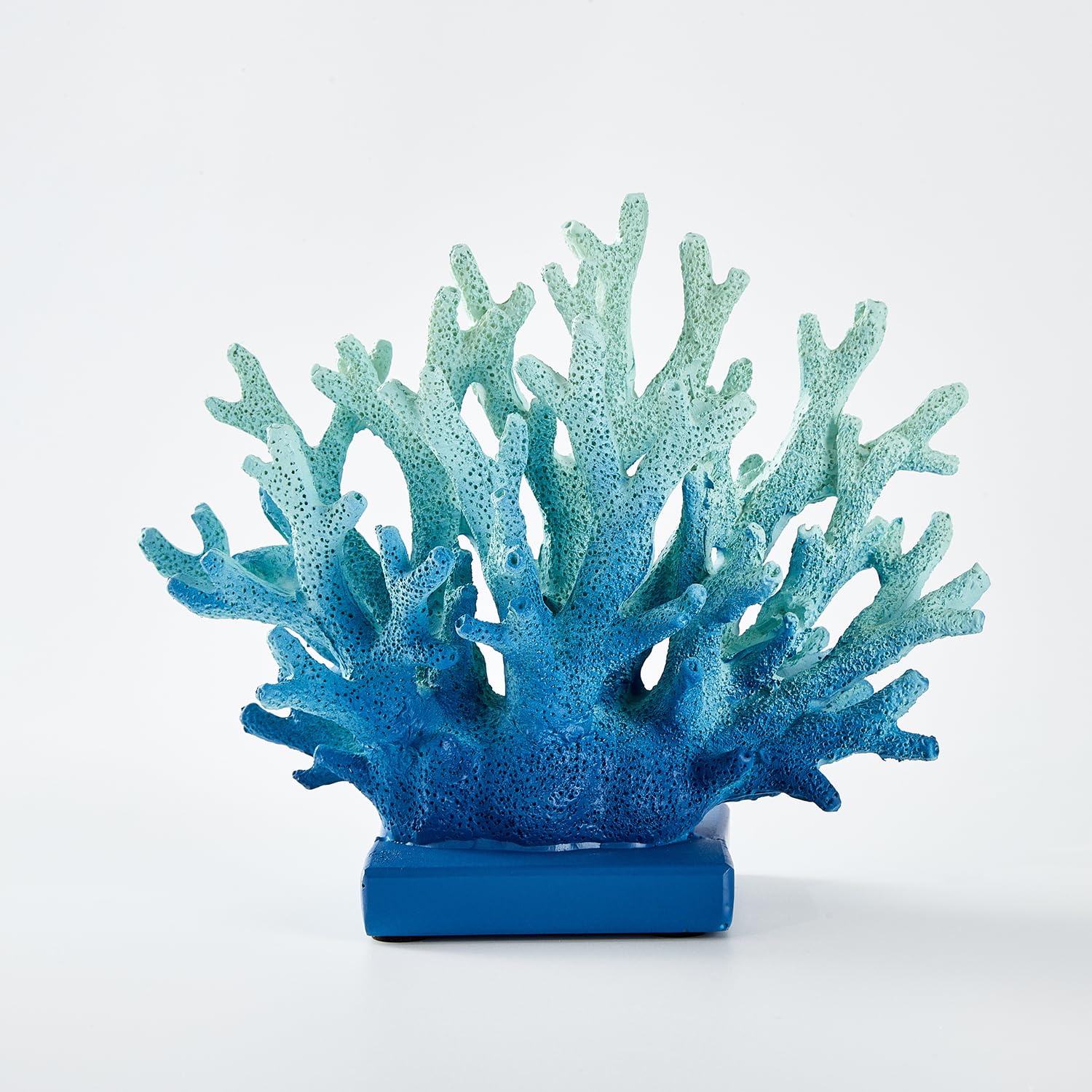 Ottalent Artificial Blue Coral Reef, Nautical Decorations for Home Decor, Marine Style Decoration, Ocean Themed Cabinet Shelf Tabletop Decor