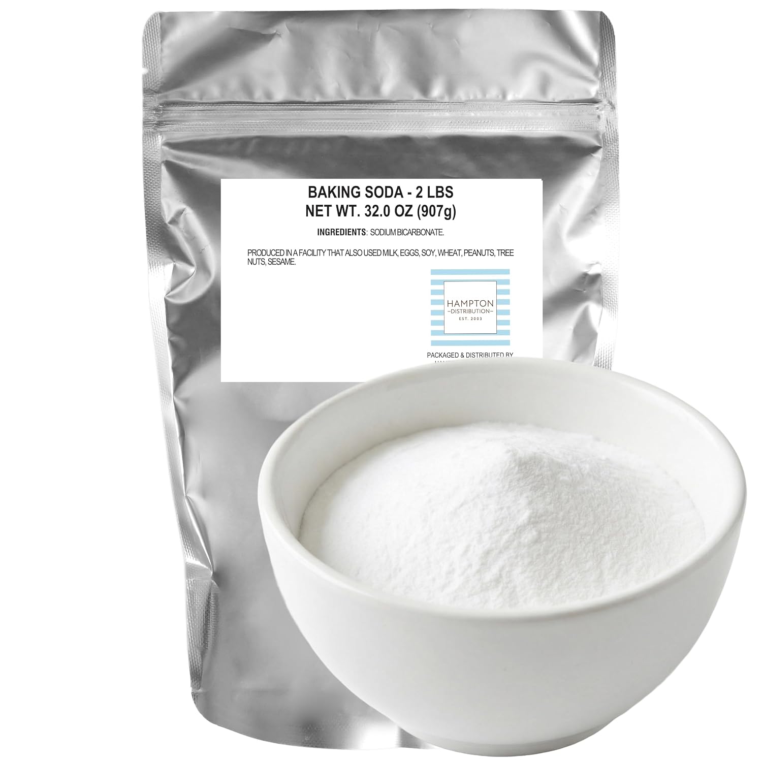 Baking Soda, 2 Pound Bag, Hampton Distribution