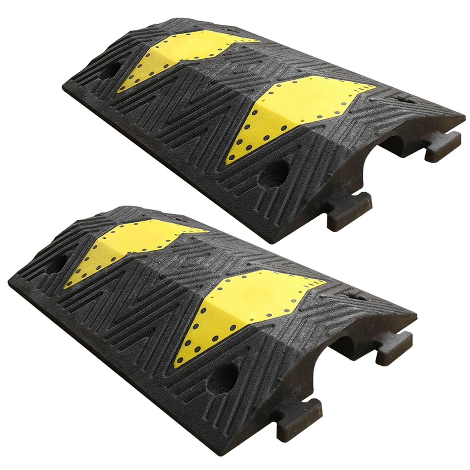 Rampe de câble haute résistance en caoutchouc vulcanisé lot de 2
