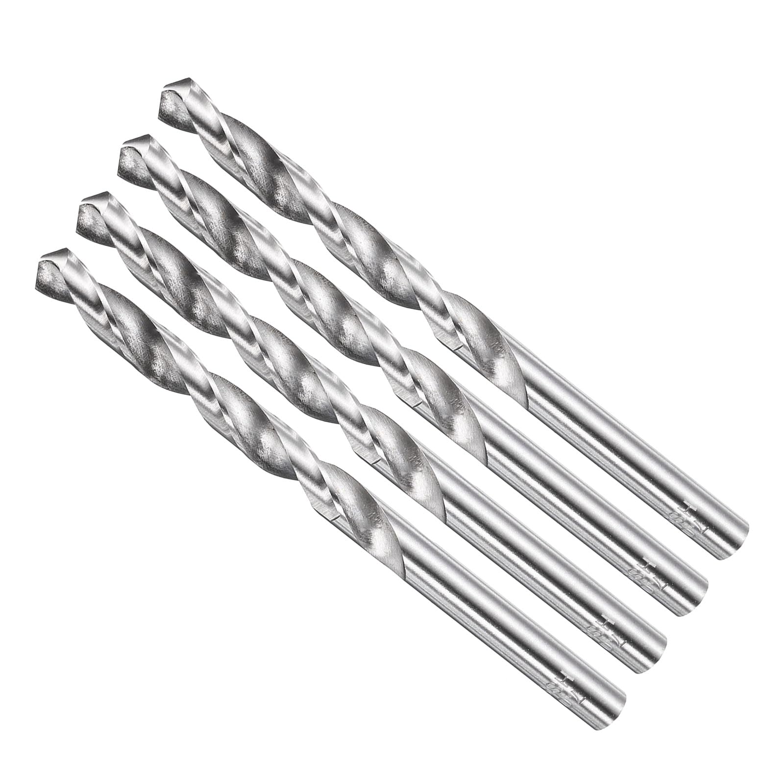 METALLIXITY 7mm Drill Bit Straight Shank 4241 HSS Uncoated (Bright), 4pcs