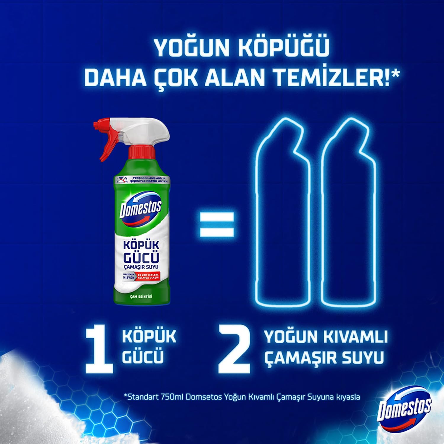 Domestos Köpük Gücü Köpük Çamaşır Suyu Çam Esintisi 450 ml