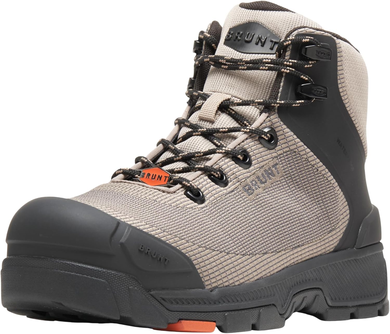 BRUNT Ryng (Comp Toe) -Men's Lightweight Waterproof Composite Toe Work Boot - EH Rated - Slip + Oil Resistant - Heat-Resistant Sole - Breathable, Flexible Fit - Adjustable