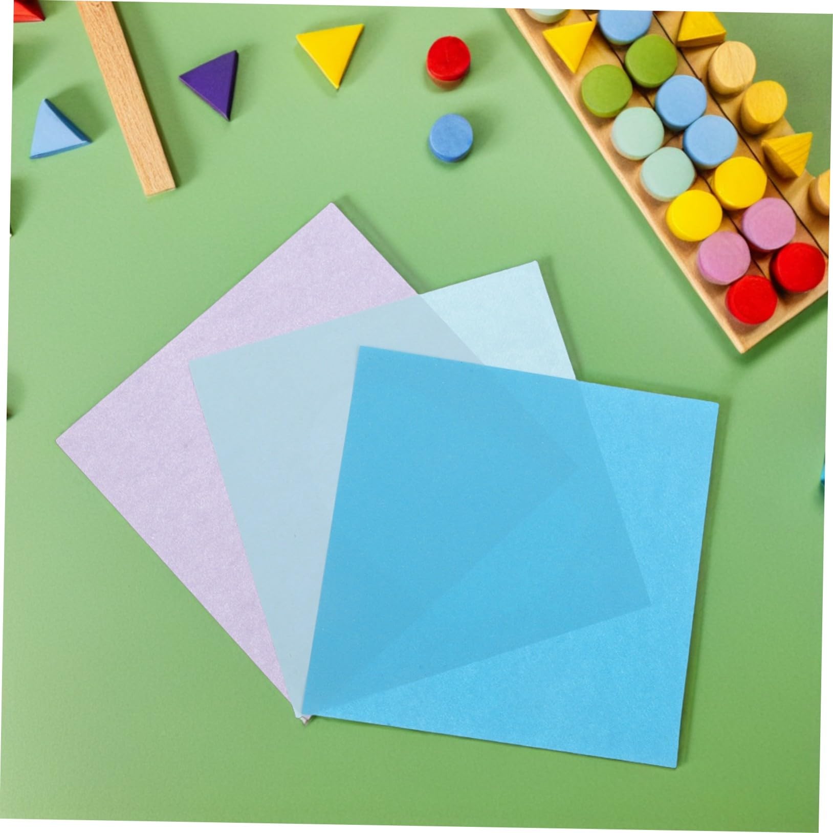 Operitacx 600 Hojas de Papel de Origami Cuadrado Doble Cara, 15 Cm, para Niños, Proyectos Creativos y Manualidades Escolares