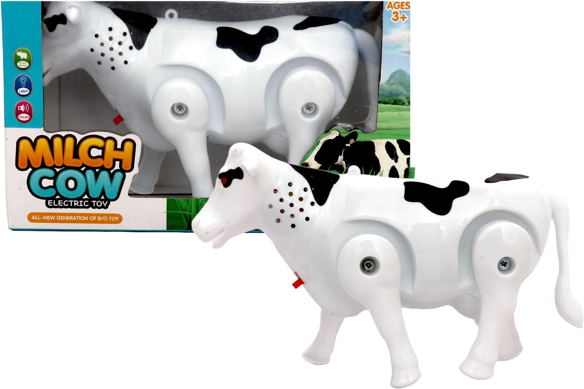 WOW Toys - Delivering Joys of Life|| Battery Operated Musical Cow Toy for Kids, Pack of 1, Multicolour