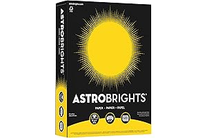 Neenah ASTROBRIGHTS Astrobrights Bright Color Paper 8.5" x 11", 24lb, 500 Sheets (Solar Yellow)