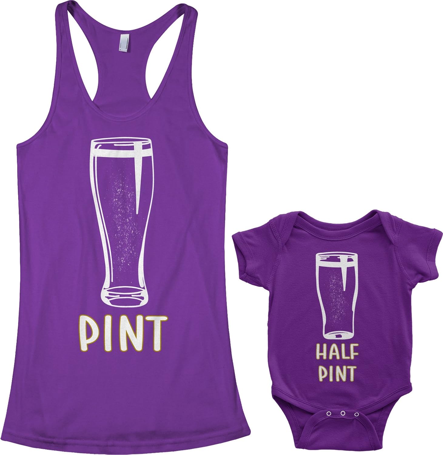 Threadrock Pint & Half Pint Infant Bodysuit & Women's Racerback Tank Set